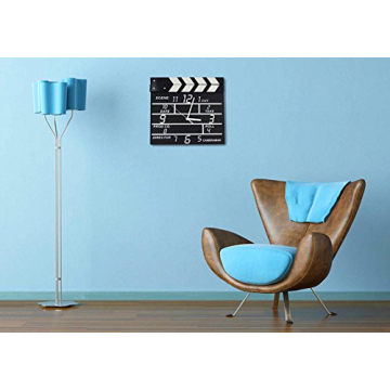 Zaoniy Retro Cinema Movie Slate Wall Clock - Unique Home Decor