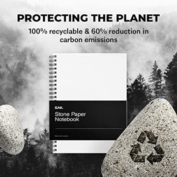 GAK. Stone Paper Waterproof Notebook for Smooth Writing