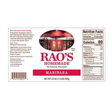 Rao's Homemade Marinara Sauce (22 Ounce ., 2 Pk.), 22 Ounce (980226016)