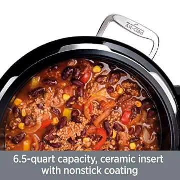 All-Clad 6.5 Quart Stainless Steel Ceramic Slow Cooker Oval