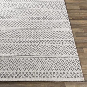 Stylish Mark&Day Aarau Silver Gray Area Rug 8x10