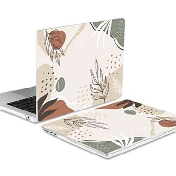 DONGKE Compatible with MacBook Air 13.6 inch Case 2022 2023 2024 Release A2681 M2 A3113 M3 Chip with Touch ID, Plastic Hard Shell Case & Keyboard Cover & Screen Protector, Abstract Art