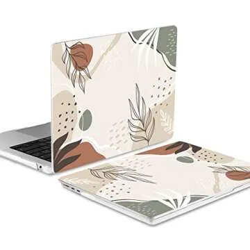 DONGKE Compatible with MacBook Air 13.6 inch Case 2022 2023 2024 Release A2681 M2 A3113 M3 Chip with Touch ID, Plastic Hard Shell Case & Keyboard Cover & Screen Protector, Abstract Art