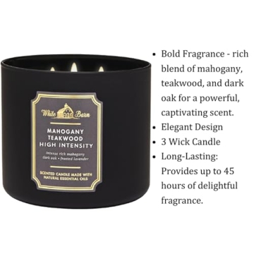 Mahogany Teakwood Candle by Bath & Body Works - 3-Wick Scented