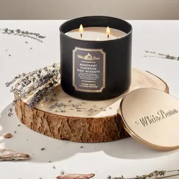 Mahogany Teakwood Candle by Bath & Body Works - 3-Wick Scented