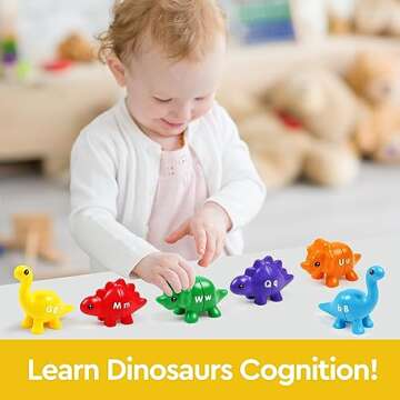 Fun ABC Letters Matching Dinosaur Toy for Toddlers