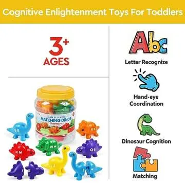 Fun ABC Letters Matching Dinosaur Toy for Toddlers