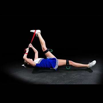 Kinetic Bands Cheer Kit Improve Cheerleading Fitness Performance, 4-Level Leg Resistance Bands, Tumb...
