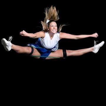 Kinetic Bands Cheer Kit Improve Cheerleading Fitness Performance, 4-Level Leg Resistance Bands, Tumble Pro Ankle Straps, Flexibility Stunt Strap, Better Jumps & Stunts