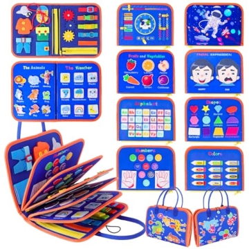 BESNEL Busy Board for Toddlers 2-4,Busy Book for Toddlers 1-3,Preschool Educational Activity Sensory...