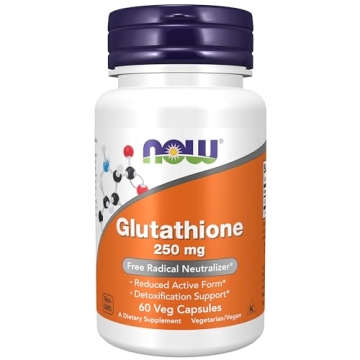 NOW Foods Glutathione 250 mg — Powerful Detox Support & Immune Booster, 60 Veg Capsules
