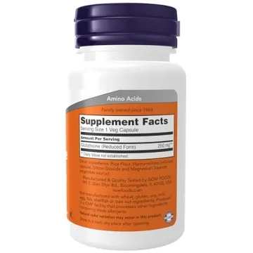 NOW Foods Glutathione 250 mg for Detox Support