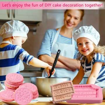 nklbio Biscuit Silicone Molds Cookies Chocolate Candy Fondant Molds Can Be Used for Cake Decorating Cupcake Toppers Cookies Butter Floral Paste Dough Plaster Resin Clay