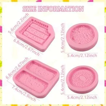 nklbio Biscuit Silicone Molds Cookies Chocolate Candy Fondant Molds Can Be Used for Cake Decorating Cupcake Toppers Cookies Butter Floral Paste Dough Plaster Resin Clay