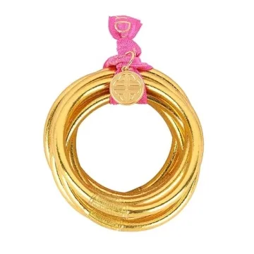 BuDhaGirl Gold All Weather Bangles for Style & Mindfulness