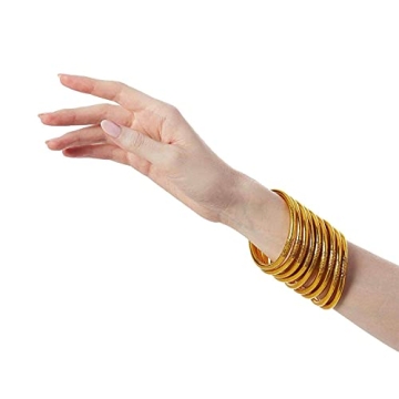 BuDhaGirl Gold All Weather Bangles for Style & Mindfulness