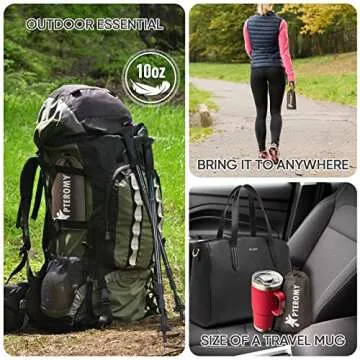 PTEROMY Hooded Rain Poncho for Adult with Pocket, Waterproof Lightweight Unisex Raincoat for Hiking Camping Emergency (Brown)