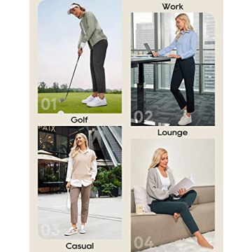 CRZ YOGA Women's 4-Way Stretch Pants Tall 29" Comfort