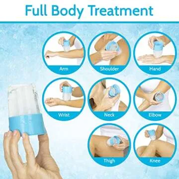 Arctic Flex Ice Cups Cube Roller for Face (2 Pack), Portable Ice Stick for Face, Ice Face Mold Face Icing Tool, Silicone Ice Massager for Face Skin Care, Ice Holder Reduce Puffiness & Enhance Beauty