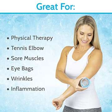 Arctic Flex Ice Cups Cube Roller for Face (2 Pack), Portable Ice Stick for Face, Ice Face Mold Face Icing Tool, Silicone Ice Massager for Face Skin Care, Ice Holder Reduce Puffiness & Enhance Beauty