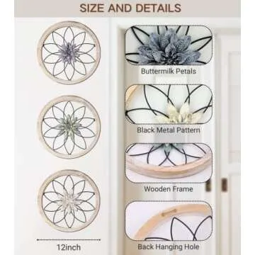 FGstyle 3 Piece Farmhouse Wall Decor Set for Every Home