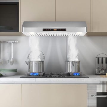 ARLIME 30" Range Hood with Smart Controls & Filters