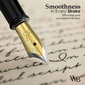 Luxurious Fountain Pen Set with 18K Nib & Ink Refills