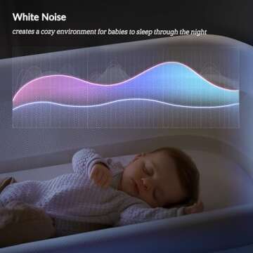 VaVaSoo Electric Bassinet with 3 Rocking Speeds and Music