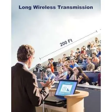 FOLTUSYMY Wireless Microphone for Karaoke & Events