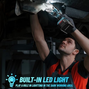 Seesii Cordless Impact Wrench 479 Ft-lbs Power for Home and Auto