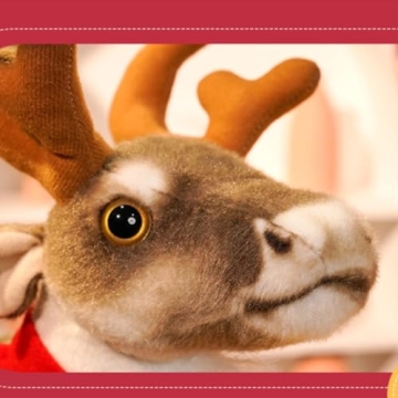 Soft Realistic Moose Stuffed Animal for Kids and Home Decor