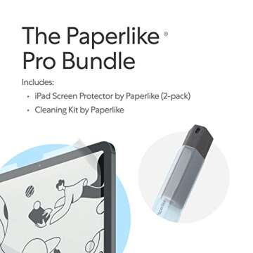 Paperlike Pro Bundle - Two-in-One Kit includes Screen Protector for iPad 10.2" & Cleaning Kit