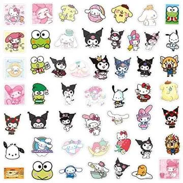 Daina 100PCS Cute Stickers, Kawaii Japanese Vinyl Waterproof Stickers for Kids Teens Girls Adults Phone Water Bottles Skateboard Guitar