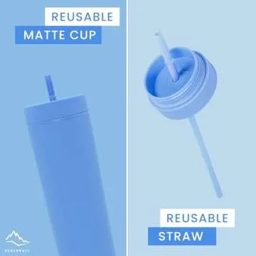 EZHYDRATE Skinny Tumblers 4 Pack - Insulated Drinkware