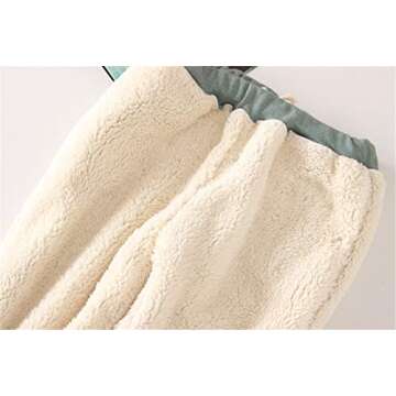 HeSaYep Women's Warm Sherpa Lined Sweatpants for Winter Comfort