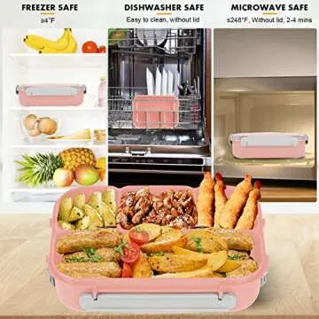 Creative 4 Compartment Bento Box for Kids & Adults