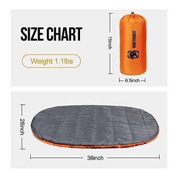 OneTigris Portable Dog Bed for Outdoor Travel and Comfort