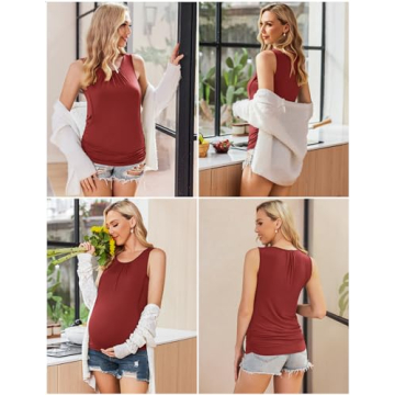 Ekouaer Maternity Breastfeeding Shirt - Comfy & Stylish