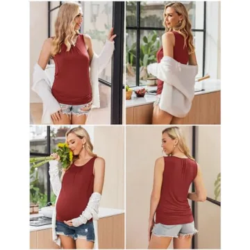 Ekouaer Maternity Breastfeeding Shirt - Comfy & Stylish