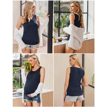 Ekouaer Maternity Breastfeeding Shirt - Comfy & Stylish
