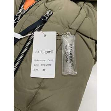 FADSHOW Women's Warm Thickened Down Jacket for Winter