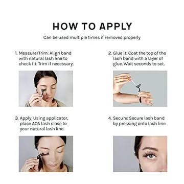 AOA Studio 6 Pairs Scarlette Natural False Eyelashes Kit