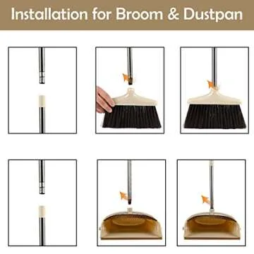 BoxedHome Broom and Dustpan Set for Efficient Cleaning