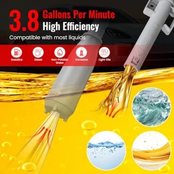 Efficient Battery Powered 3.8 GPM Fuel Transfer Pump