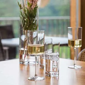 Square Wine Glasses for Elegant Occasions - BENETI