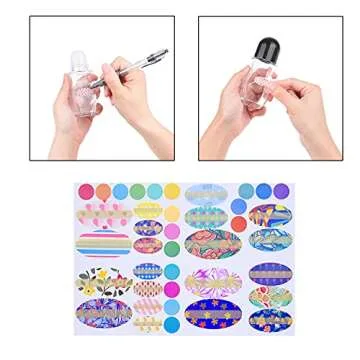 4Packs Empty Deodorant Roll On Bottles Containers Leak Proof Massage Roller Ball Bottles with Cap For Essential Oils Perfume Cosmetics, Glass Empty Roller Bottles with Plastic Roller Ball 50ML