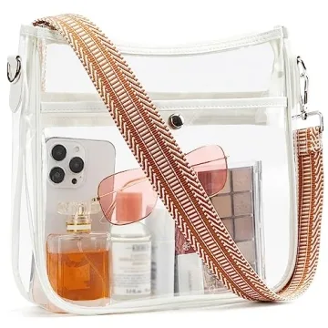BOSTANTEN Clear Crossbody Bag for Concerts and Events