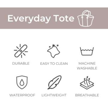 POPUPS Large Neoprene Tote Bag for Women - Everyday Designer Handbag for Travel Work and Beach with Pockets and Zipper Pouch (White Yellow)