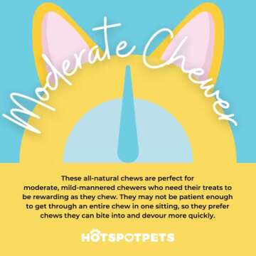 hotspot pets Bully Stick Rings for Dogs (5 Pack) Premium All Natural Long Twisted Beef Pizzle Dog Chew Treats - Grain Free Fully Digestible Rawhide Alternative -Thick Chew Circles