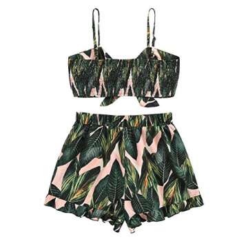 Stylish Summer 2 Piece Crop Top and Shorts Set